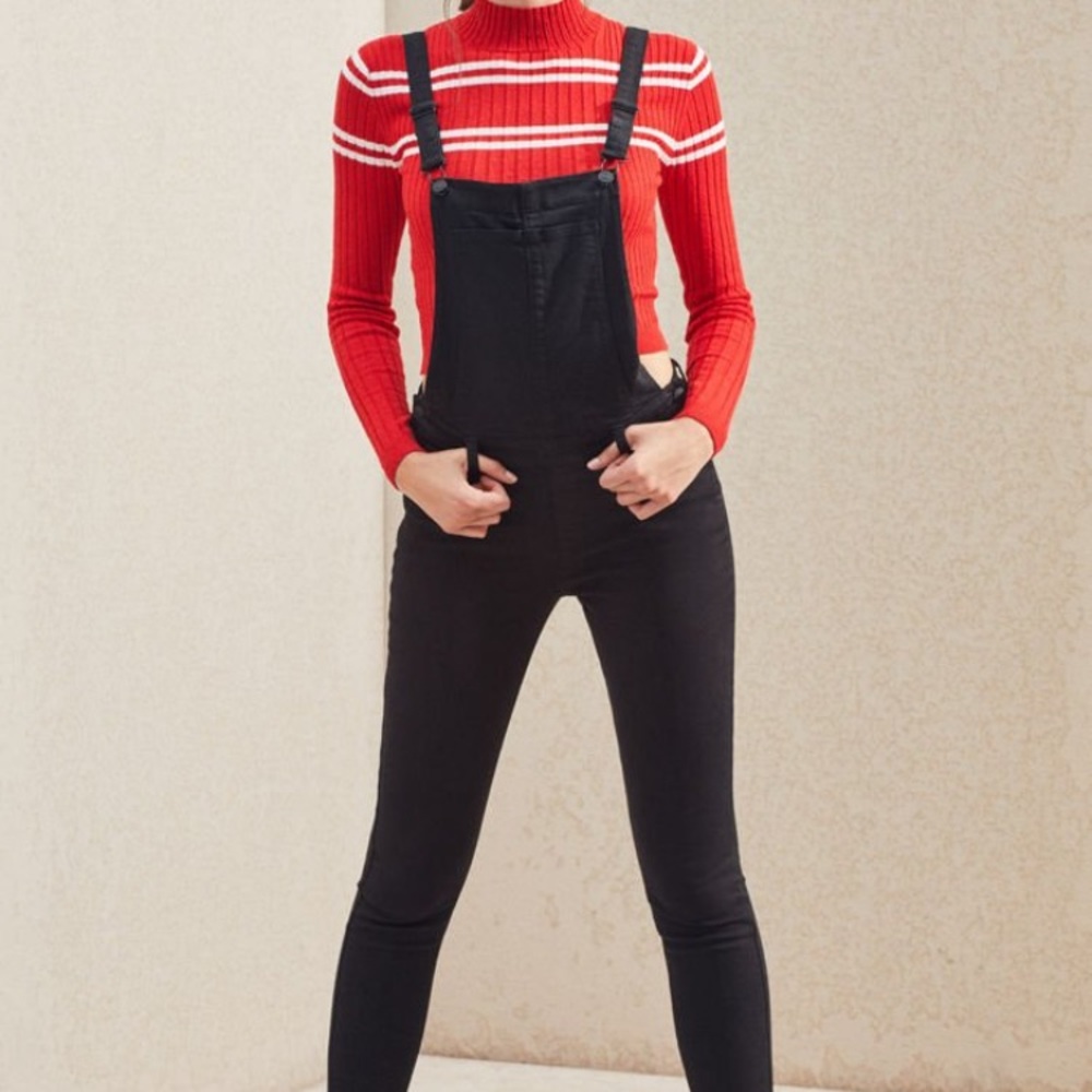 Pacsun black overalls